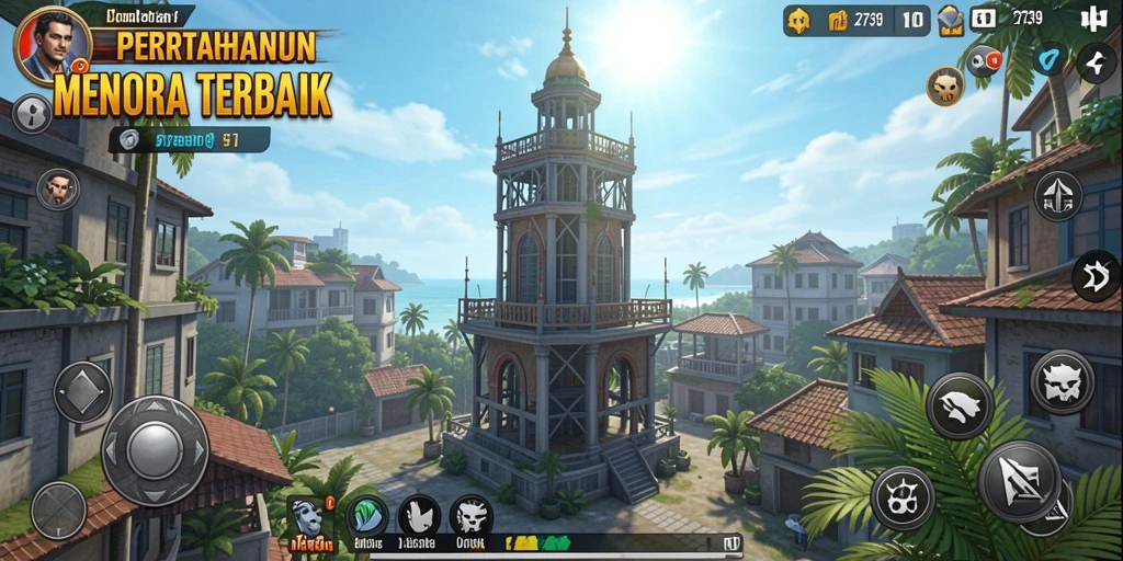Screenshot permainan Tower Defense 2739 dengan aksi menara yang mendebarkan.