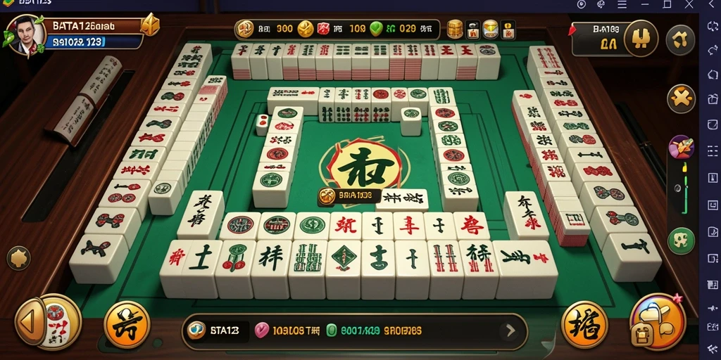 Tampilan gameplay Mahjong yang menantang dan mengasyikkan di BATA123.