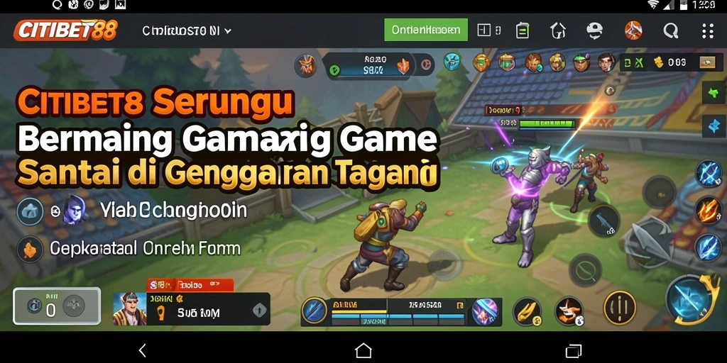 Screenshot menunjukkan gameplay seru CITIBET88 dengan tampilan grafis menarik.
