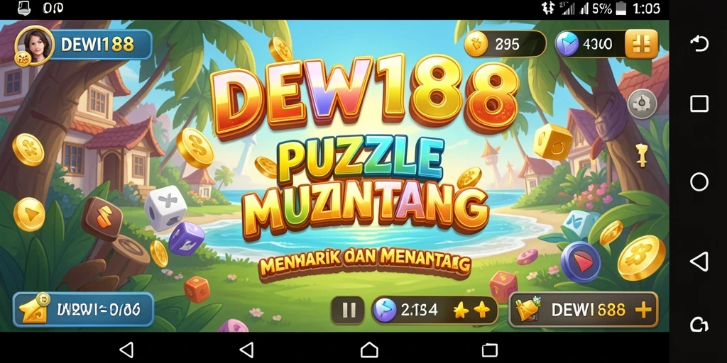 Tangkapan layar gameplay DEWI188, menampilkan tantangan puzzle yang seru.