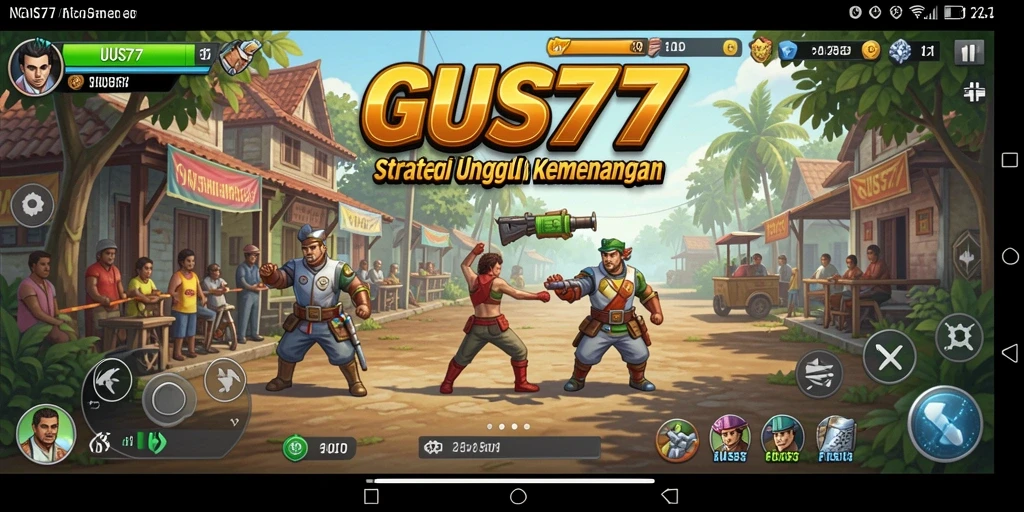 Tampilan gameplay strategis yang menegangkan di GUS77