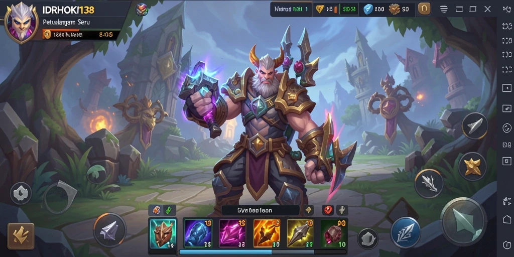 Tampilan gameplay <strong>IDRHOKI138</strong> yang epik dan mendebarkan.