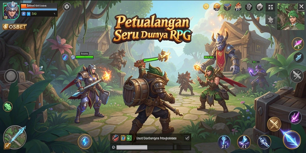 Tampilan gameplay yang mendebarkan dalam dunia RPG.