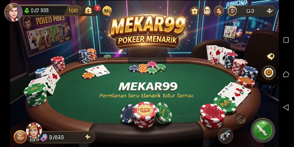 Tampilan gameplay MEKAR99 yang seru dan memikat pengguna.