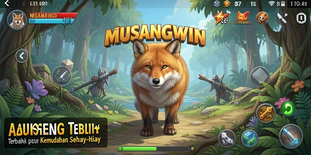 Tampilan antarmuka aplikasi MUSANGWIN yang ramah pengguna.