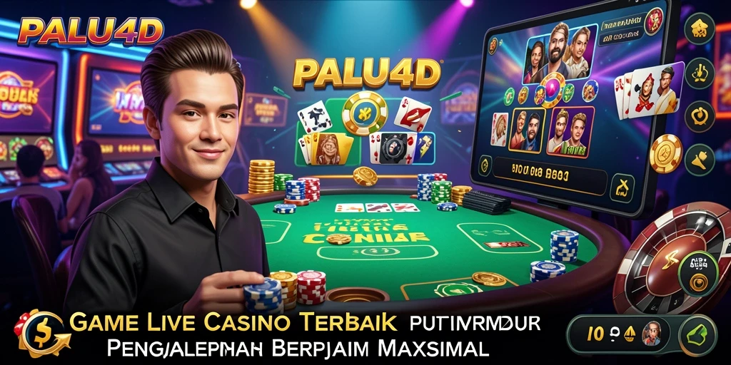 Tampilan menawan dari gameplay Live Casino PALU4D yang penuh aksi.