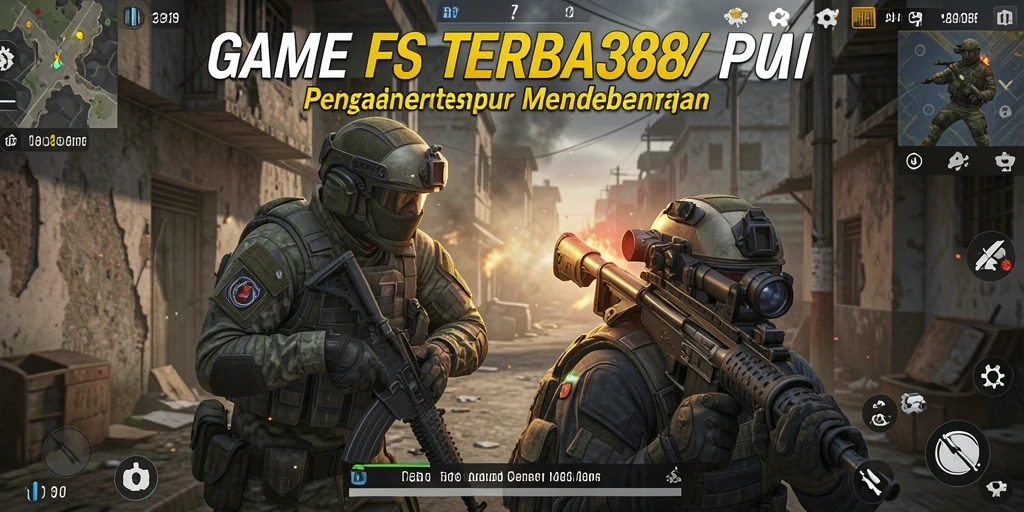 Tangkapan layar menunjukkan aksi intens dari gameplay PETIR388.