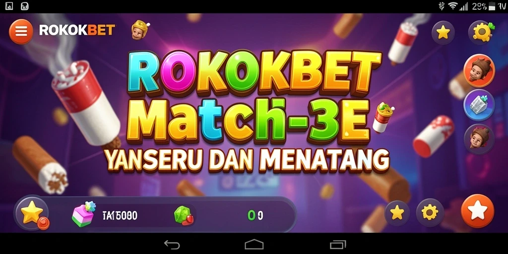 Tampilan gameplay seru dari ROKOKBET yang penuh warna.