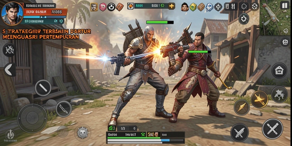 Screenshot V21 memperlihatkan momen strategis dalam gameplay yang mendebarkan.