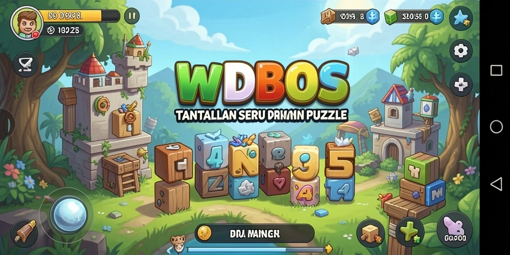 Menampilkan gameplay menarik dari game Puzzle WDBOS.